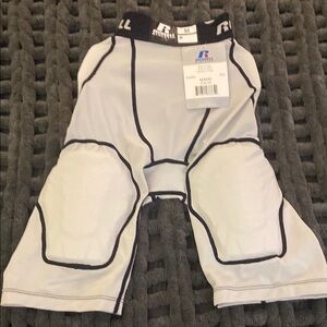 Russell Athletic Gray Padded Football Shorts